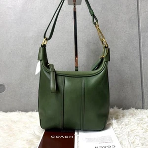 Bolso de Hombro Coach 6953 Pequeño Amanda Y2K Hobo Verde Cuero Curtido - Imagen 1 de 12