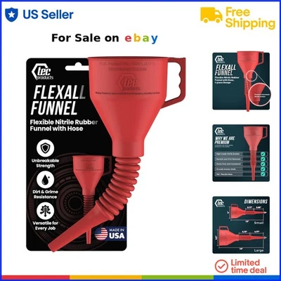 柔性橡胶油漏斗大型无溢出汽车液体输送 — 第 1/4 张图片