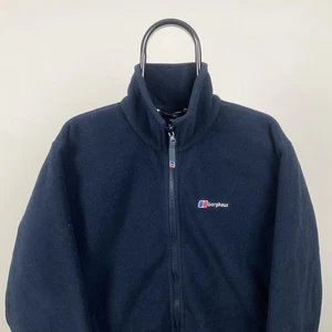 Berghaus Blue Fleece Jacket Full Zip Up Top Outdoors Size 14 - Picture 1 of 4