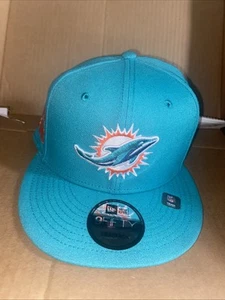 Miami Dolphins Hat Cap Snap Back Blue NFL Football New Era - Picture 1 of 6