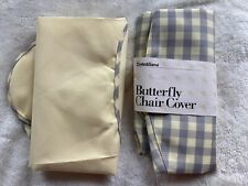 Set Of 2 Crate & Barrel Sunbrella Indoor Outdoor Butterfly Chair COVERS ONLY
