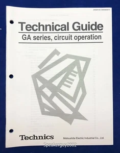 Original Technics Technical Guide / GA Series Circuit Operation - Picture 1 of 1