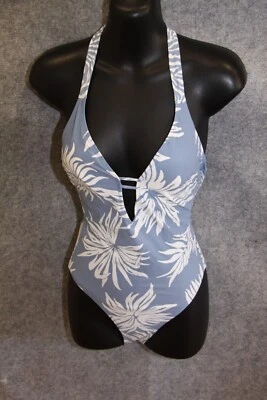 BADEANZUG SCHWIMMANZUG GRÖSSE 34 HELLBLAU WEISS BLUMEN SCHAUMSTOFF - Изображение 1 из 3