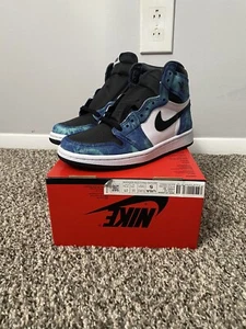NEW Nike Air Jordan 1 Retro High OG Tie Dye Size 5W (3.5GS) CD0461 100 - Picture 1 of 6