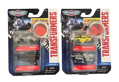 Micro Machines Transformers Series #001 & #003 Bumblebee Megatron Jazz Jetfire - Image 1 of 4