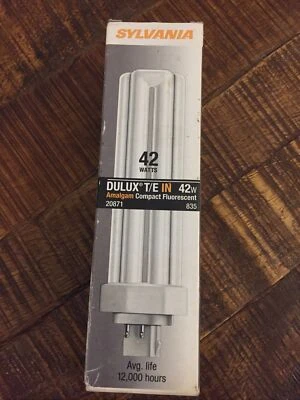 Sylvania Dulux T/E IN 42 watt amalgam fluorescent bulb 20871. CF42DT/E/I - I - Image 1 of 3