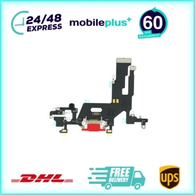 Ladebuchse für iPhone 11 Rot Dock Connector Ersatz - Bild 1 von 3