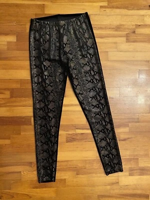 Leggings elásticos pequeños medianos de terciopelo de doble cara con estampado animal Foto 1 de 3