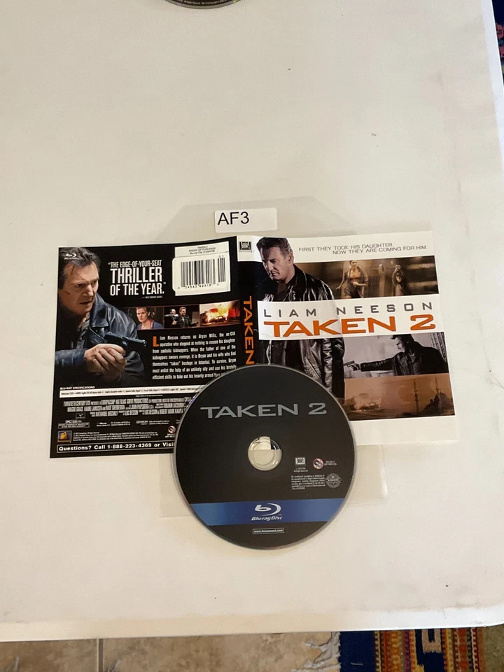 Taken 2 Blu Ray Liam Neeson Maggie Grace DVD  No Case No Tracking #AF3 - Image 1 of 1