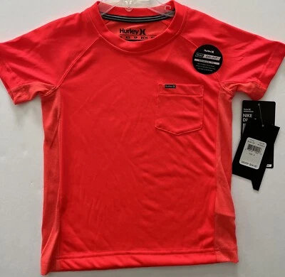 Camisa Hurley Niños Carmesí Dri-Fit S/S Talla 4 ¡¡Nueva!!️ Foto 1 de 4