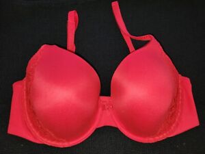 VICTORIA SECRET 36DD BODY BY VICTORIA LINED PERFECT COVERAGE BRA RED NWOT