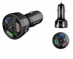 Fast Car Charger USB Cigarette Lighter Socket 12V 3 USB Ports PD 20W QC 3.0 UK - Zdjęcie 1 z 25