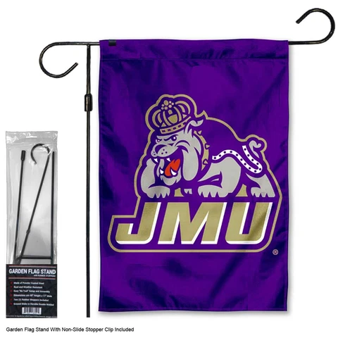 James Madison University Garden Flag and Stand Pole Kit Cover