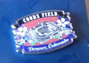 2024 pin Colorado Rockies Coors Field Denver Colorado w/ Columbines & red brick - Picture 1 of 6