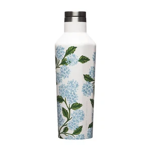 Corkcicle Rifle Paper Co. Hydrangea Cream Canteen 16oz. - Picture 1 of 6