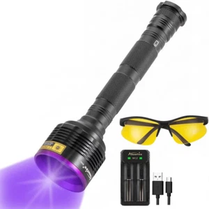 Alonefire SV44 20W 365nm UV Flashlight USB Rechargeable Ultraviolet Black Lig... - Picture 1 of 8