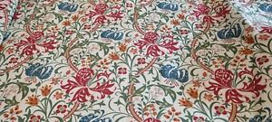Door Curtain In William Morris Style Fabric Thermal Lined