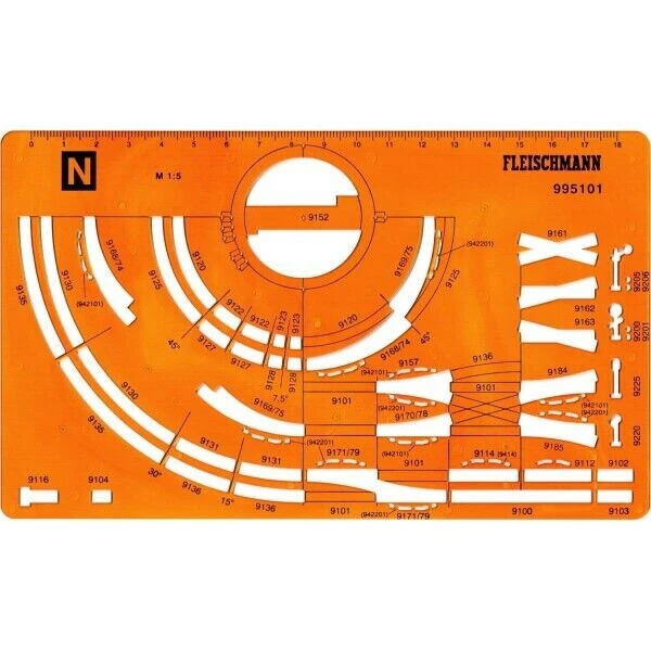 Fleischmann Scala N  995101 Sagoma per delineare tracciati Profi massicciata New - Immagine 1 di 1