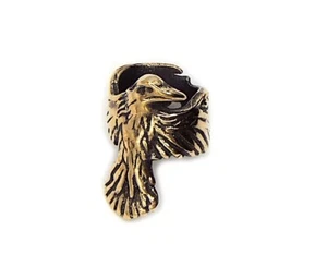 Little Viking Raven Beard Bead (6mm hole, made from Solid Bronze) - Picture 1 of 5