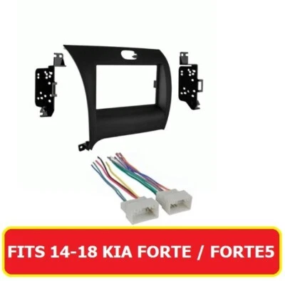 Kit de tablero de instalación estéreo de radio de coche/arnés de cables para Kia Forte/Forte5 14-18 Foto 1 de 3
