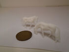 Matchbox Lesney Replacement Horses for #17d/e Leyland Horse Box White Plastic. 