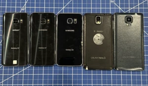 LOT OF 5 MISCELLANEOUS SAMSUNG PHONES - *AS-IS FOR SALVAGE/PARTS/DISASSEMBLY* - Photo 1 sur 6