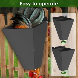 Chicken Cone Iron Poultry Restraining Cone Reusable Chicken Butchering jebbe - Picture 1 of 17