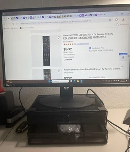 Monitor Riser with 2 Drawer Computer/Laptop/PC Stand for Desk Organizer - Picture 1 of 2