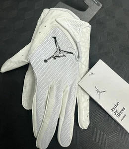 Nike Jordan Jet 7.0 Football Receiver Gloves Magnigrip Mens Size L White NWT - Picture 1 of 5