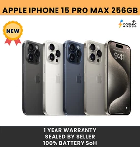 NEW Apple iPhone 15 Pro Max 256GB (GSM + CDMA) Fully Unlocked - Sealed - Picture 1 of 10