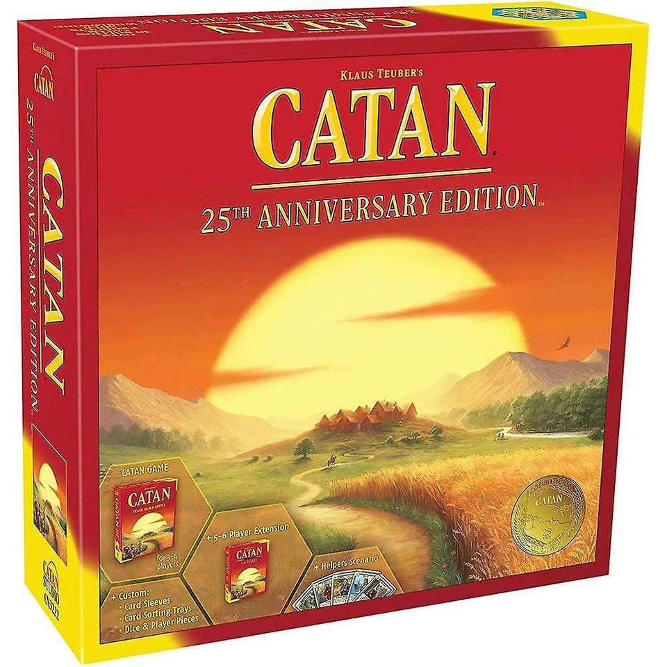 Catan 25 周年纪念版- 基本游戏 + 5-6 扩展 + 帮助 — 第 1/1 张图片