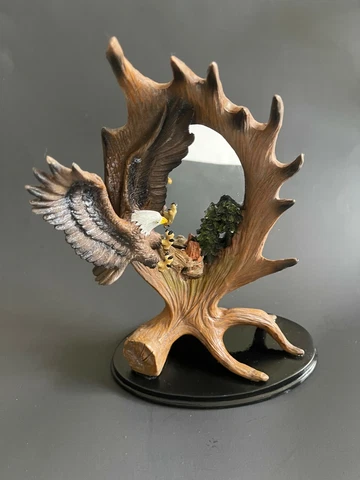 🐆 Collections ETC Eagle Mirror Mantel Stand VTG  rare ¸¸,ø¤º°`°º¤ø,¸¸ Cover