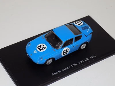1/43 Spark Abarth Simca 1300 Car #62   24 Hours of LeMans 1962  S1307 - Image 1 of 4
