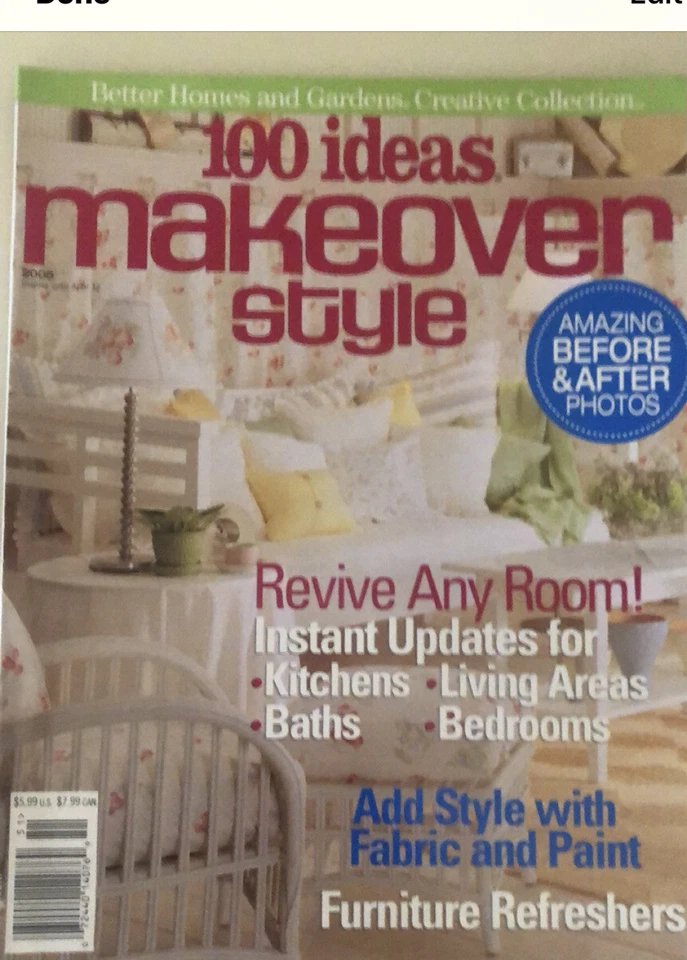 100 Ideas MAKEOVER STYLE Better Homes & Gardens Creative Collection 2005
