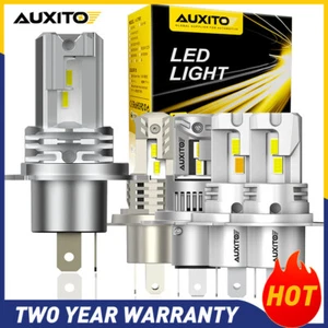 2X AUXITO H4 LED Headlight Globes Bulb Kit H/Low Beam 12000LM Bright White 12V - Picture 1 of 51