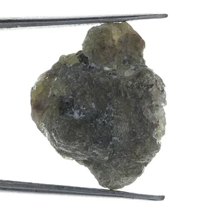 Diamante crudo suelto natural de 13,34 quilates color gris verde - Imagen 1 de 2