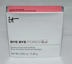IT Cosmetics Bye Bye Pores Natural Pink Poreless Finish Airbrush Blush ~ NEW - Picture 1 of 3
