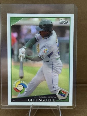 2009 Topps Chrome World Baseball Classic Gift Ngoepe # 3 - Image 1 of 2