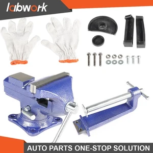 Labwork  2-In-1 Bench Vise 3.2In Multi-Functional Portable 360° Swivel Base - Picture 1 of 20