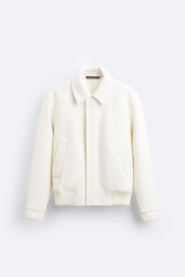 Chaqueta Zara Boucle Crudo - Ref 3286/505 Foto 1 de 4