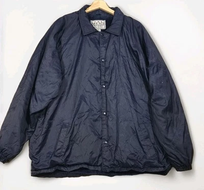 Vintag​e The Men's Store Sears Windbreaker Jacket XL Blue Sherpa Fleece Lined  - Image 1 of 4