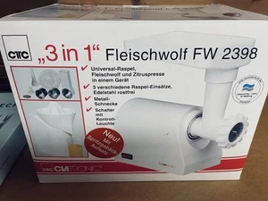 Fleischwolf elektrisch 3 in 1 Gerät NEU CTTC FW2398 - Bild 1 von 3