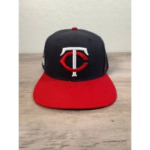 Minnesota Twins 47 Brand MLB Blue Red Men's Snapback Baseball Hat Cap- EUC - Picture 1 of 7