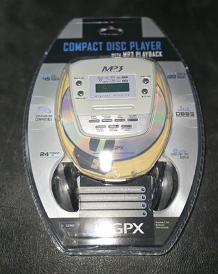Nuevo reproductor de CD GPX sellado con reproducción de MP3 y auriculares (C3961) Foto 1 de 2