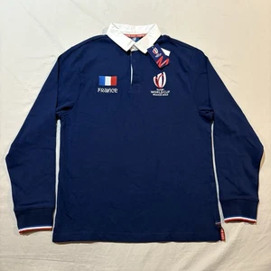Neu mit Etikett Rugby WM 2023 Frankreich offiziell bestickt Langarmshirt Gr. M - Bild 1 von 17