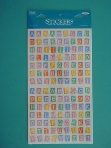 Frances Meyer Stickers PASTEL ALPHABET (1) Sheet-Sealed Package 9"x5" - Picture 1 of 1