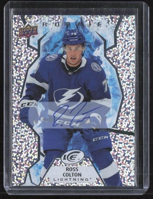 Ross Colton 2021-22 UD Ice Rookie Auto Snowflake #147 Tampa Bay Lightning - Image 1 of 2