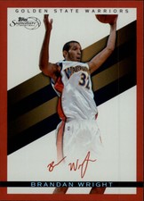 2008-09 Topps Signatures Basketball Facsimile Red #TS-BW Brandan Wright 481/869