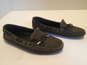 Massimo Matteo Driving Moc Green Suede Women’s Size 7.5 B - Picture 1 of 7