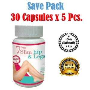 5Pcs x 7 Days Slim Hip & Legs Herbal Supplements Perfect Shape 30 Capsules  - Picture 1 of 2
